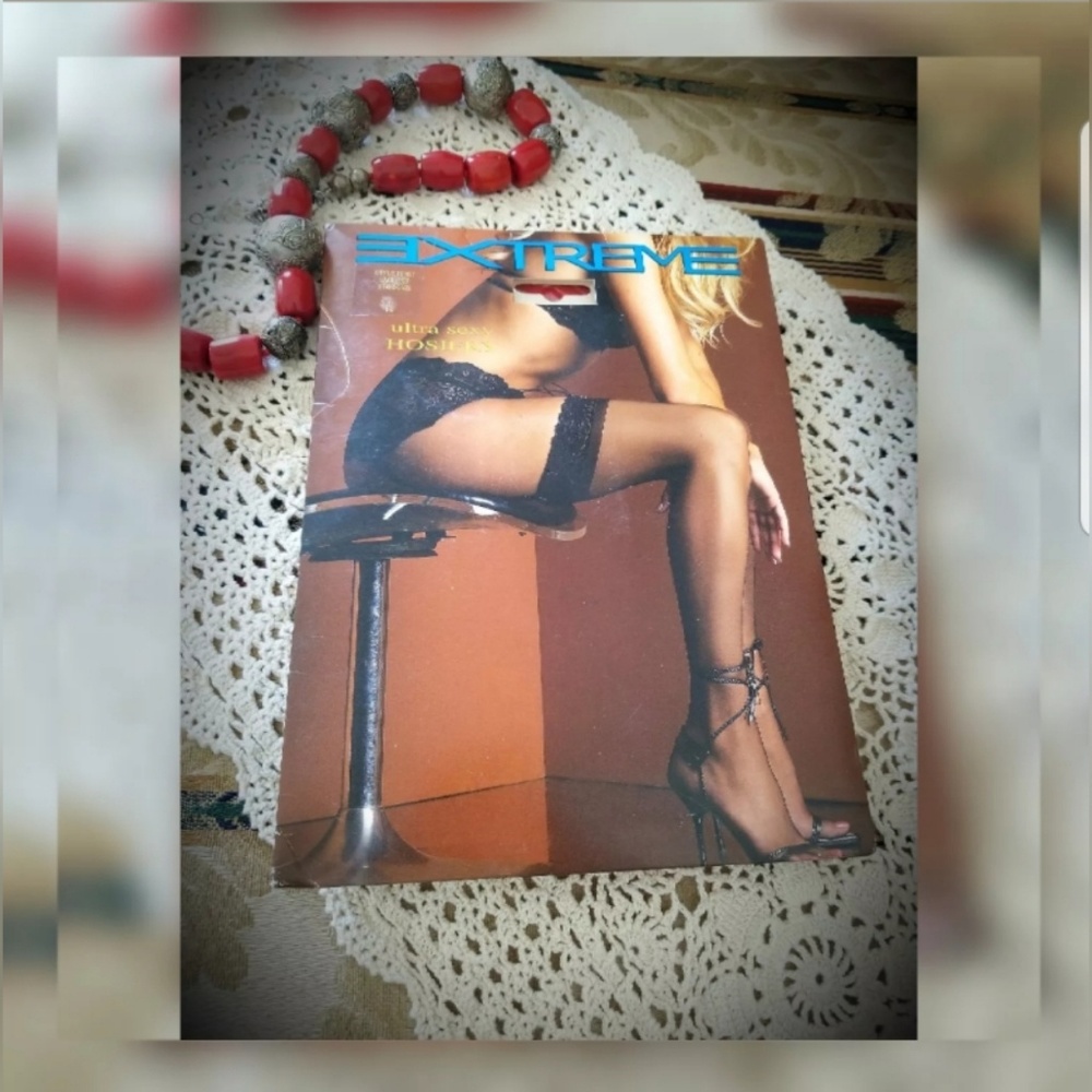 Ultra sexy hosiery lace top stocking Red plus 1X cosplay